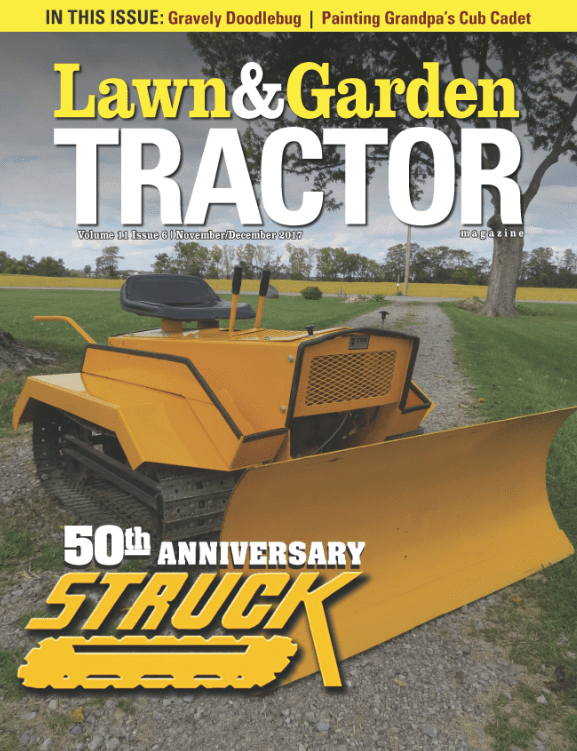 Struck Featured on Cover of Lawn and Garden Tractor Magazine